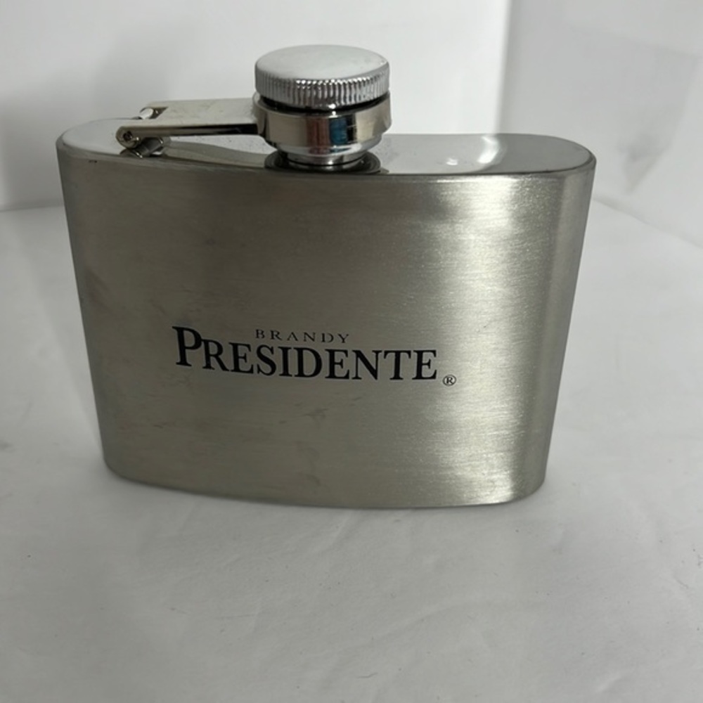 BRANDY PRESIDENTE, STAINLESS STEEL FLASK
